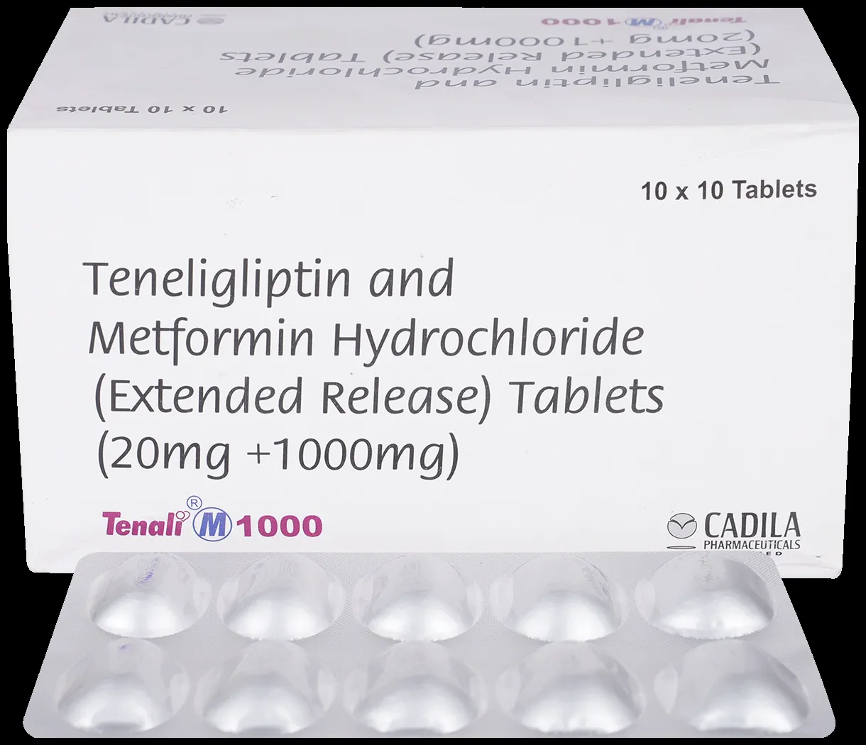 Tenali M 1000mg/20mg Tablet ER