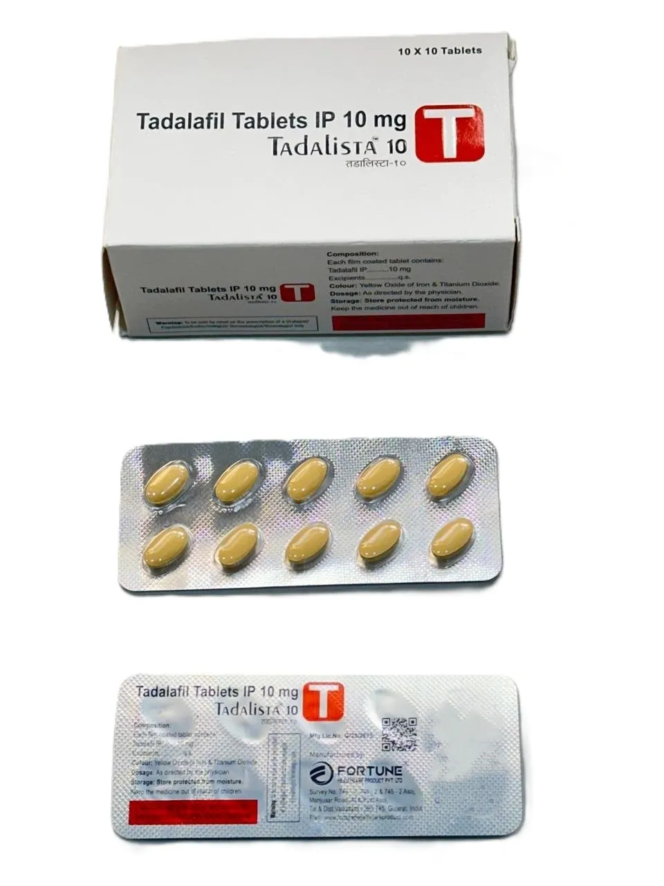 Tadalista 10 mg Tablets