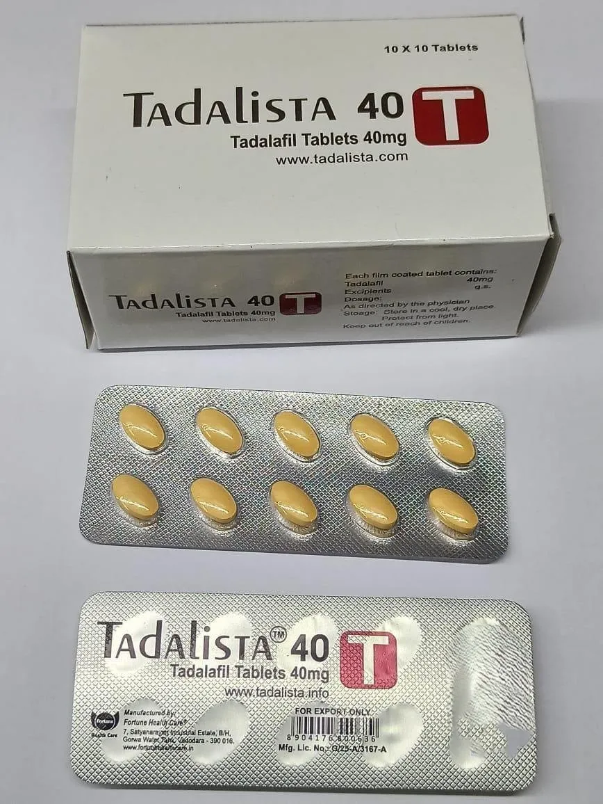 Tadalista 40 mg Tablets