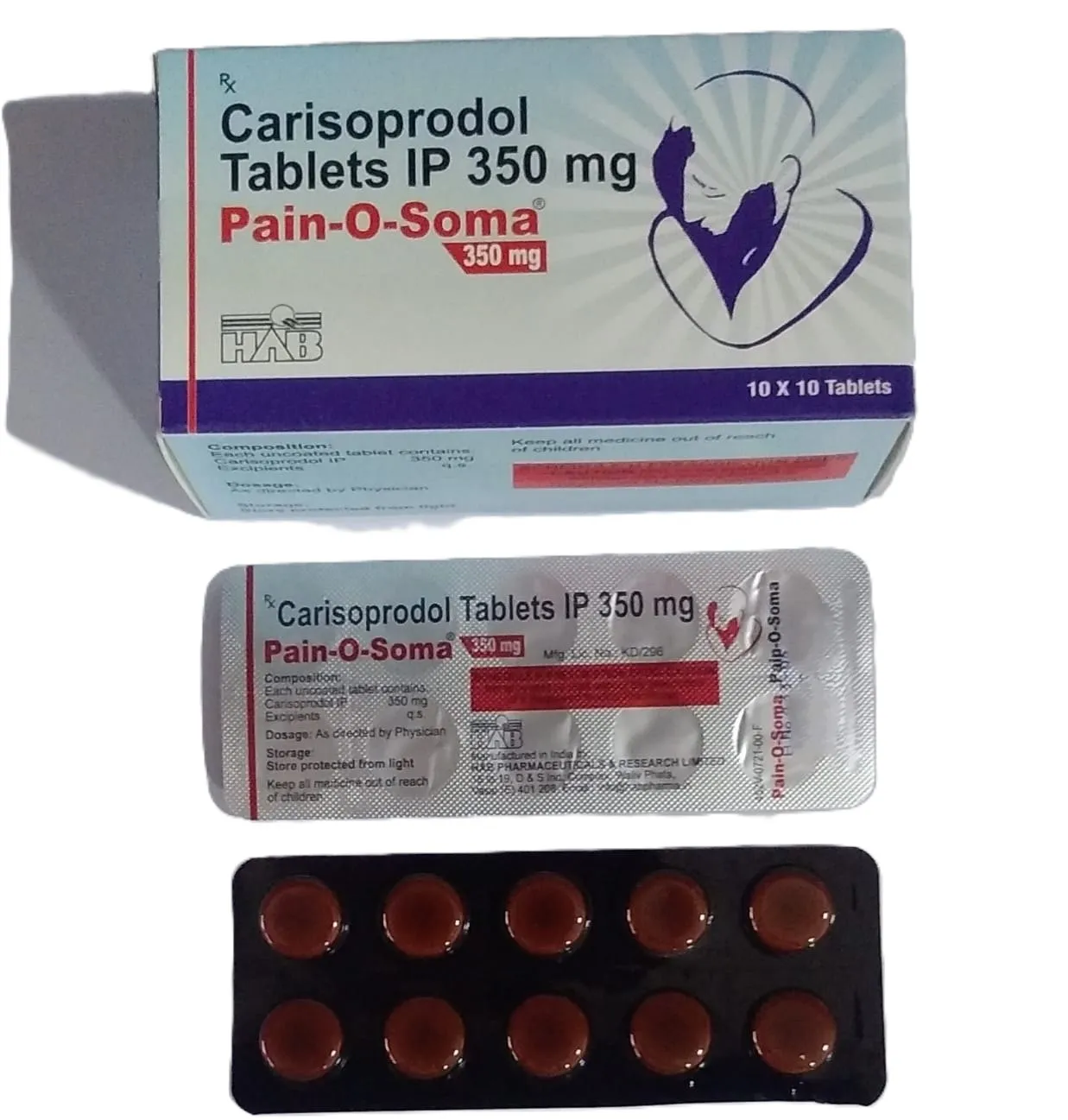 Carisoprodol - Pain-O-Soma 350 mg Tablet