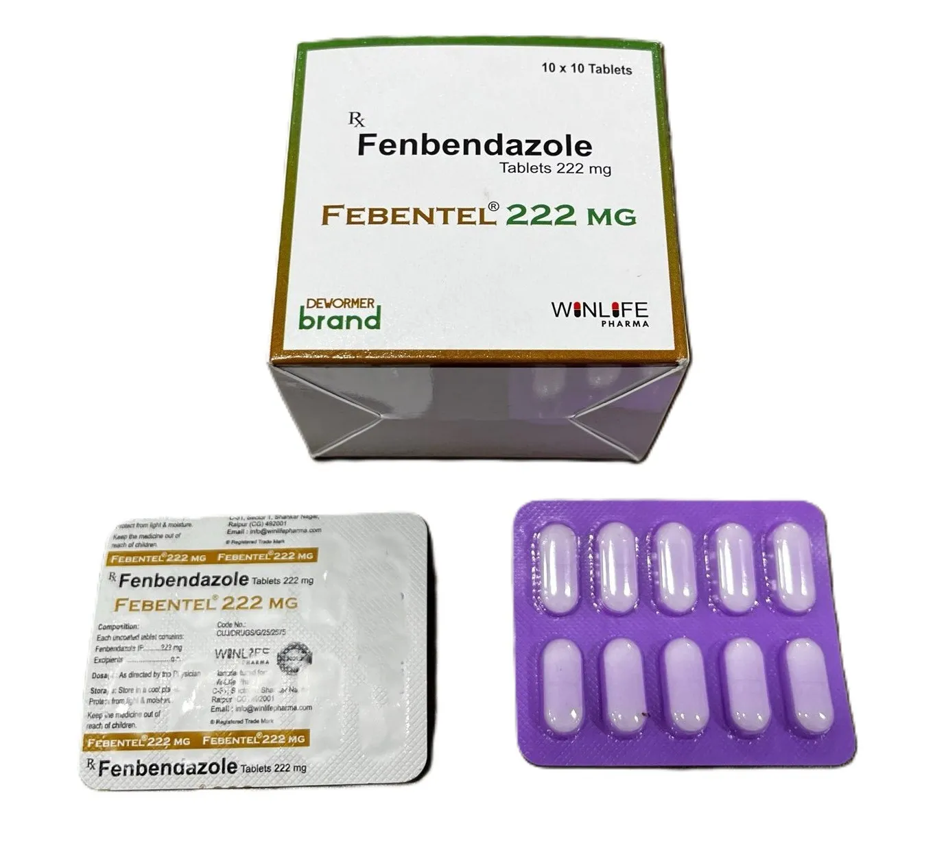 Fenbendazole 222 mg Tablets - FEBENTEL 222mg