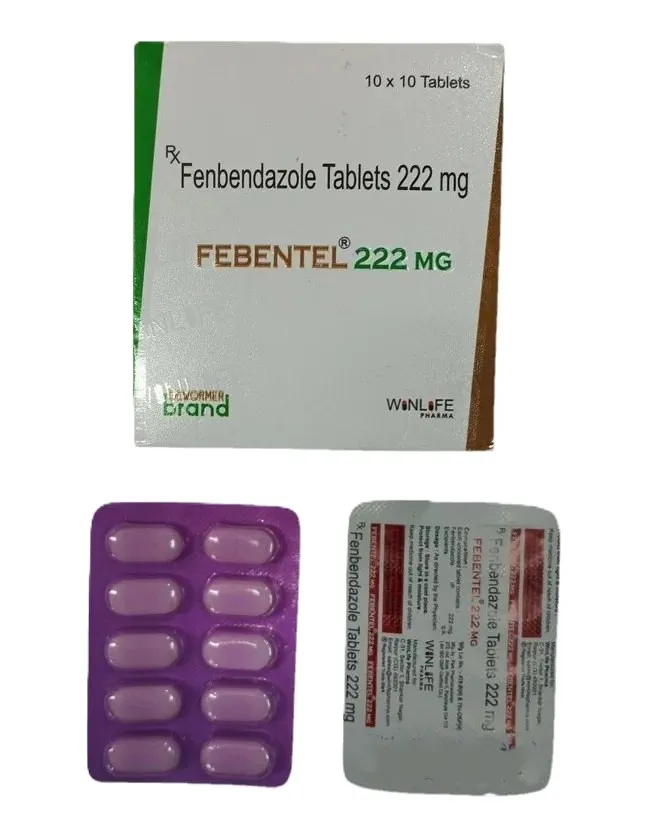 Fenbendazole 222 mg Tablets - FEBENTEL 222mg