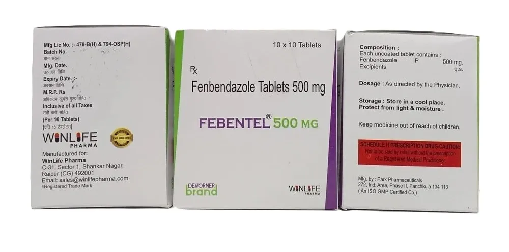 Fenbendazole 500 mg Tablets - FEBENTEL 500 mg