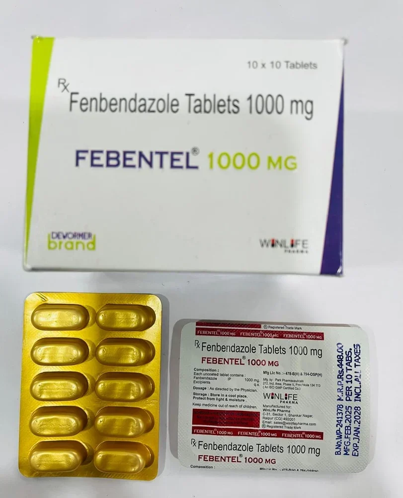Fenbendazole 1000 mg Tablets - FEBENTEL 1000 mg